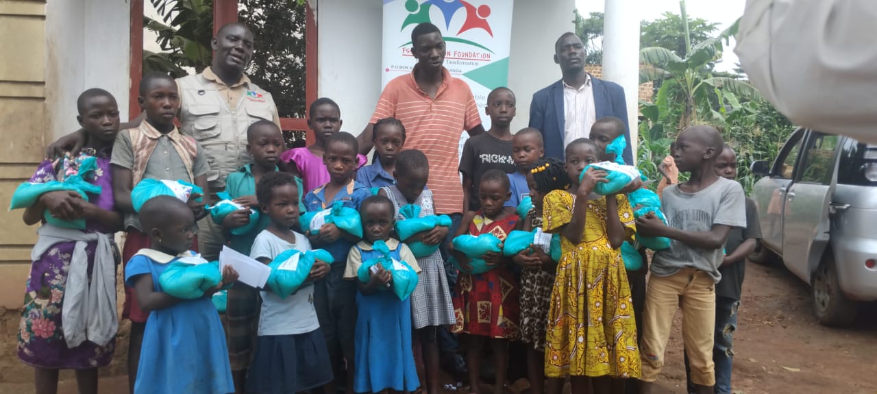 Child receiving dignified relief support